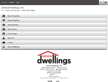 Tablet Screenshot of americandwellings.com